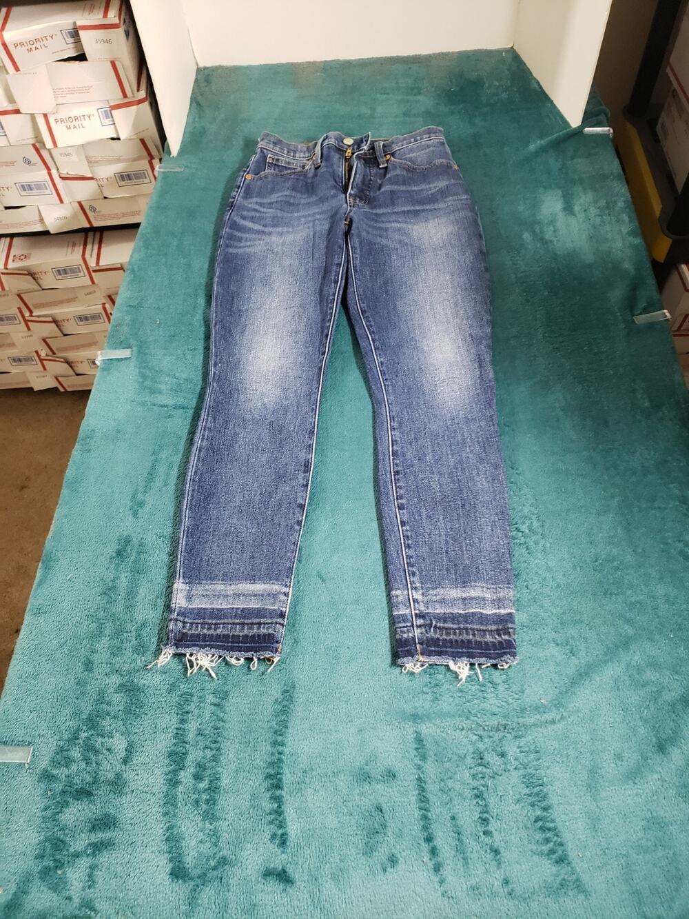 Lucky Brand Jeans Size 2 Womens Blue Stretch Pants Bridgette High Rise Skinny